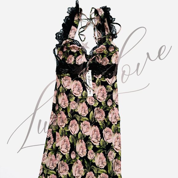 FOR LOVE & LEMONS Fallen Rose Maxi Dress NWT - Picture 5 of 13